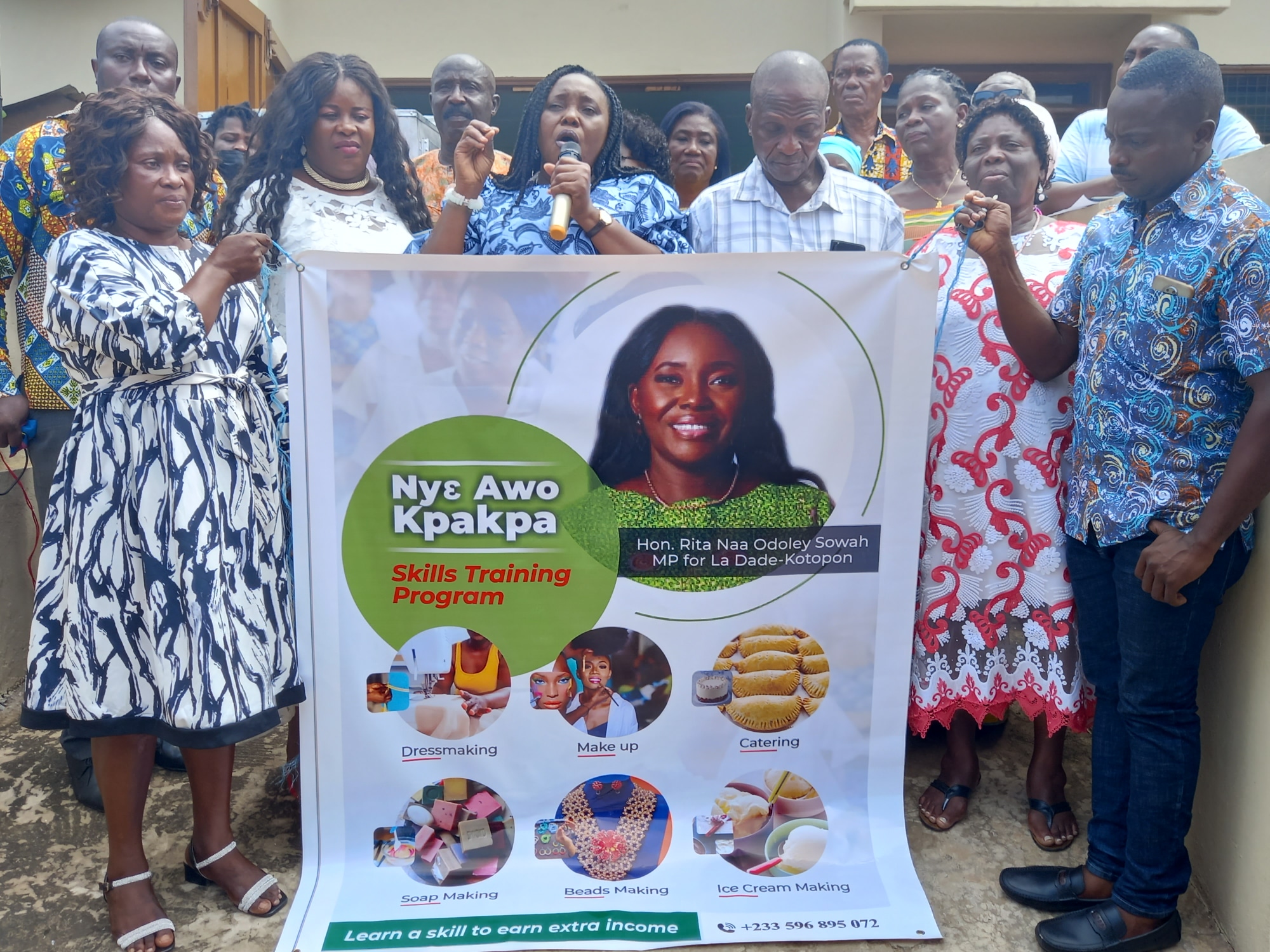 La MP launch Nyɛ Awo Kpakpa skills development training program